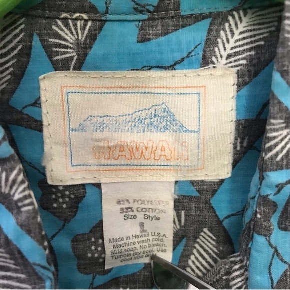 Vintage 80s Hawaii Reverse Print Aloha Shirt, Pullover Style, Size Large - Picture 13 of 13